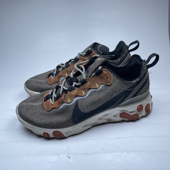 Nike React Element 55 Safari Pack Bio Beige Men's 7 Athletic Sneaker CD2153-200 - Picture 4 of 16